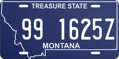 MT license plate 991625Z