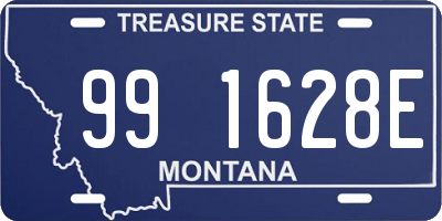 MT license plate 991628E