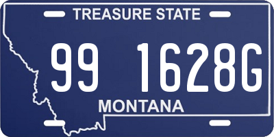 MT license plate 991628G