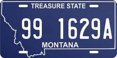 MT license plate 991629A