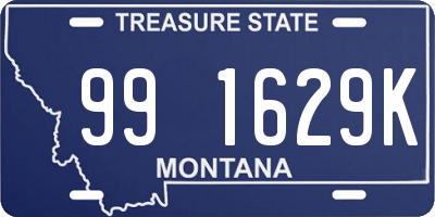 MT license plate 991629K