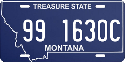 MT license plate 991630C