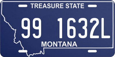 MT license plate 991632L