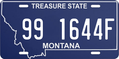 MT license plate 991644F