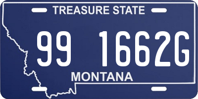 MT license plate 991662G