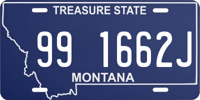 MT license plate 991662J