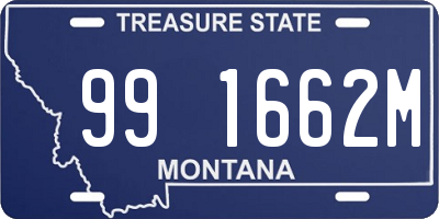 MT license plate 991662M