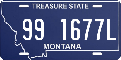 MT license plate 991677L