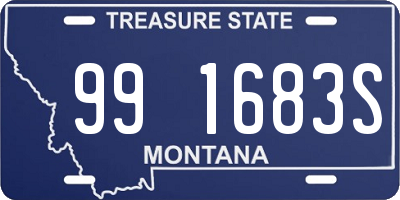 MT license plate 991683S