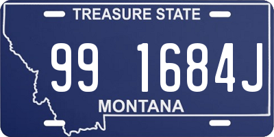 MT license plate 991684J