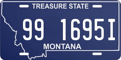 MT license plate 991695I