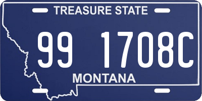 MT license plate 991708C