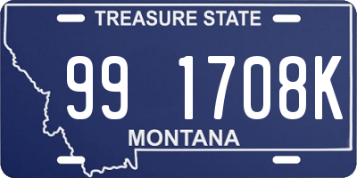 MT license plate 991708K