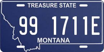 MT license plate 991711E