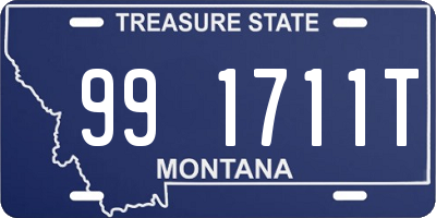 MT license plate 991711T