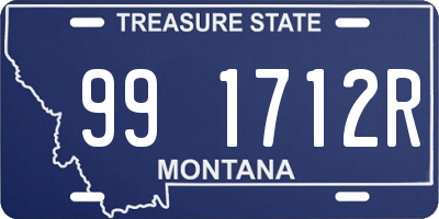 MT license plate 991712R