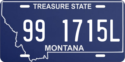 MT license plate 991715L