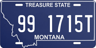 MT license plate 991715T