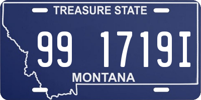 MT license plate 991719I