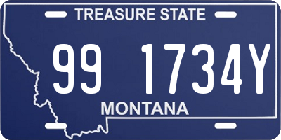 MT license plate 991734Y