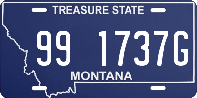 MT license plate 991737G