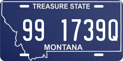 MT license plate 991739Q