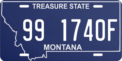 MT license plate 991740F