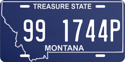 MT license plate 991744P