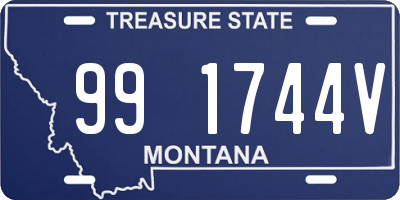 MT license plate 991744V