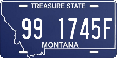 MT license plate 991745F