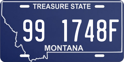 MT license plate 991748F