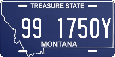 MT license plate 991750Y