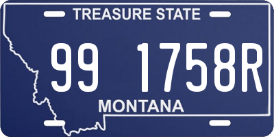 MT license plate 991758R