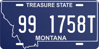 MT license plate 991758T