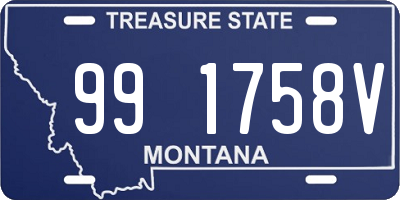 MT license plate 991758V