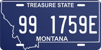 MT license plate 991759E