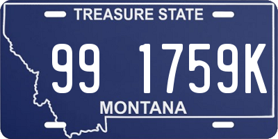 MT license plate 991759K