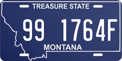 MT license plate 991764F