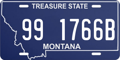 MT license plate 991766B