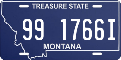 MT license plate 991766I