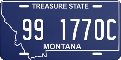 MT license plate 991770C