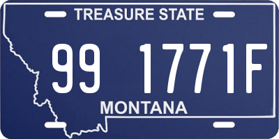 MT license plate 991771F