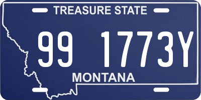 MT license plate 991773Y