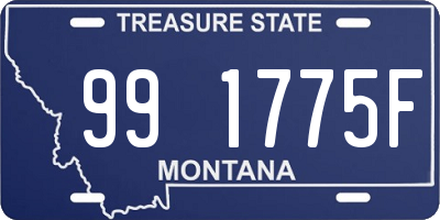 MT license plate 991775F