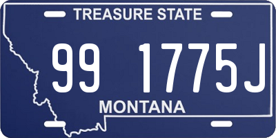 MT license plate 991775J