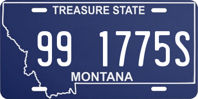 MT license plate 991775S