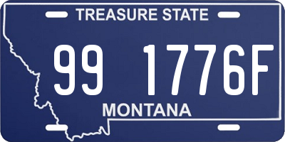 MT license plate 991776F