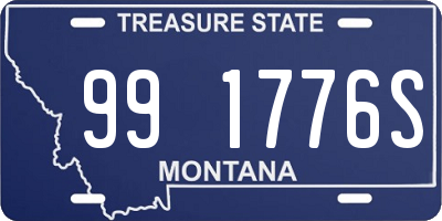 MT license plate 991776S