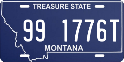 MT license plate 991776T