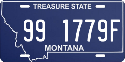 MT license plate 991779F